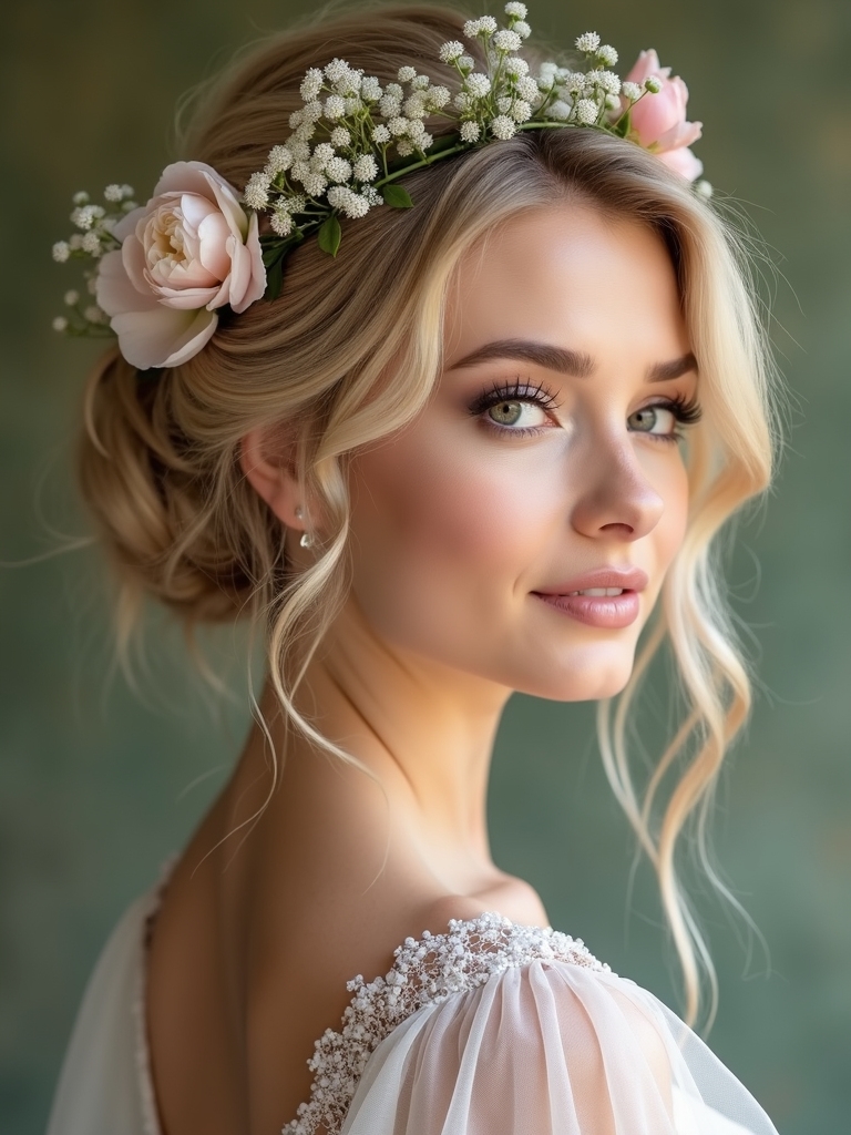 soft floral updo tutorial