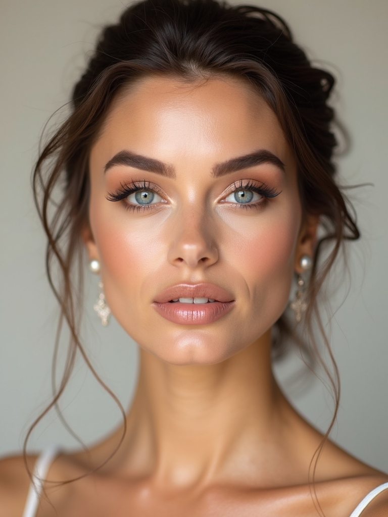 soft luminous wedding eyeshadow