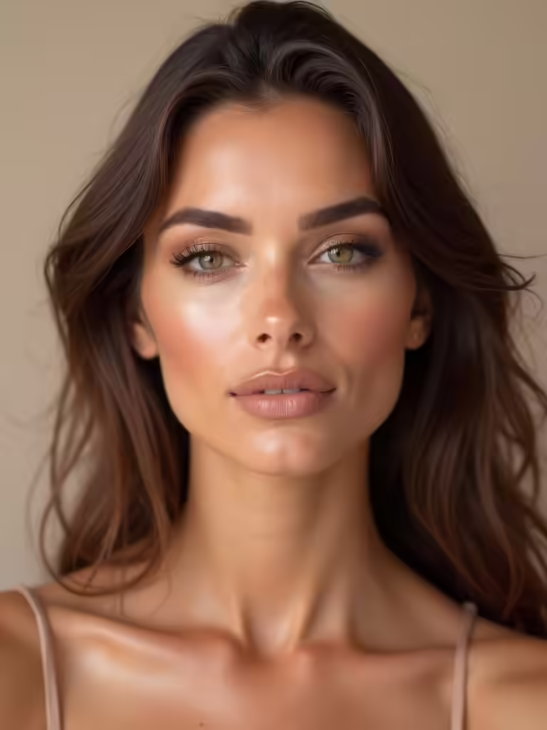 soft metallic bridal makeup