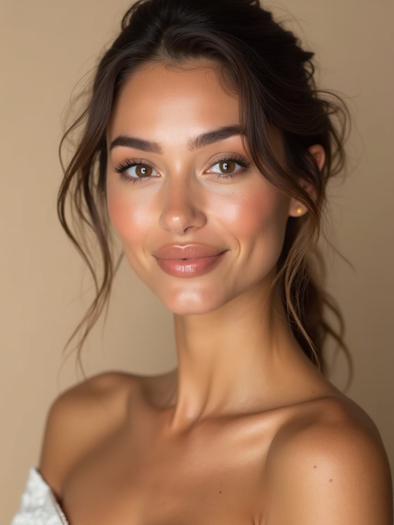 soft natural wedding beauty