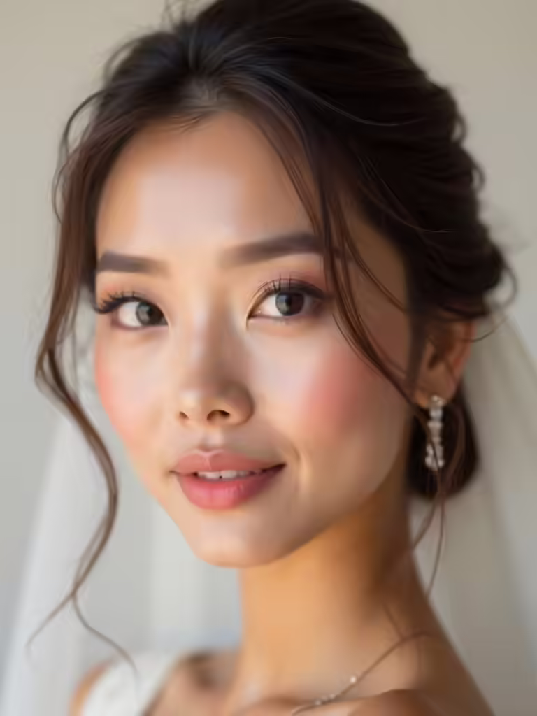soft pink bridal elegance
