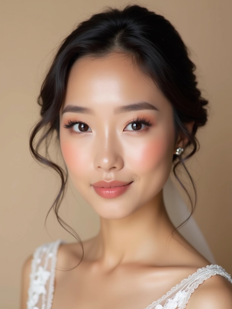 soft romantic bridal eyes