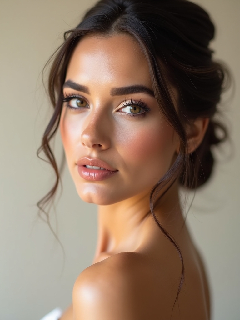 soft romantic bridal eyes
