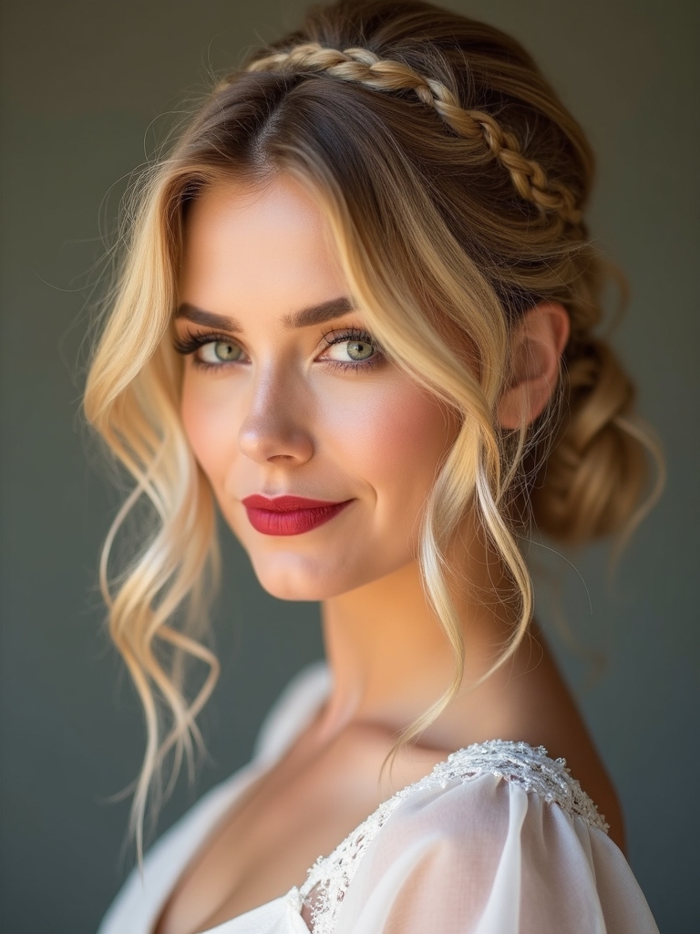 soft romantic halo braid