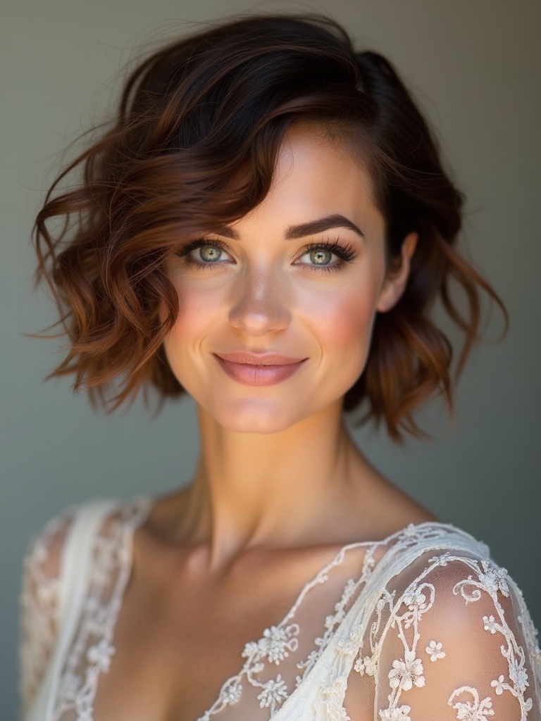 soft romantic wave hairstyle