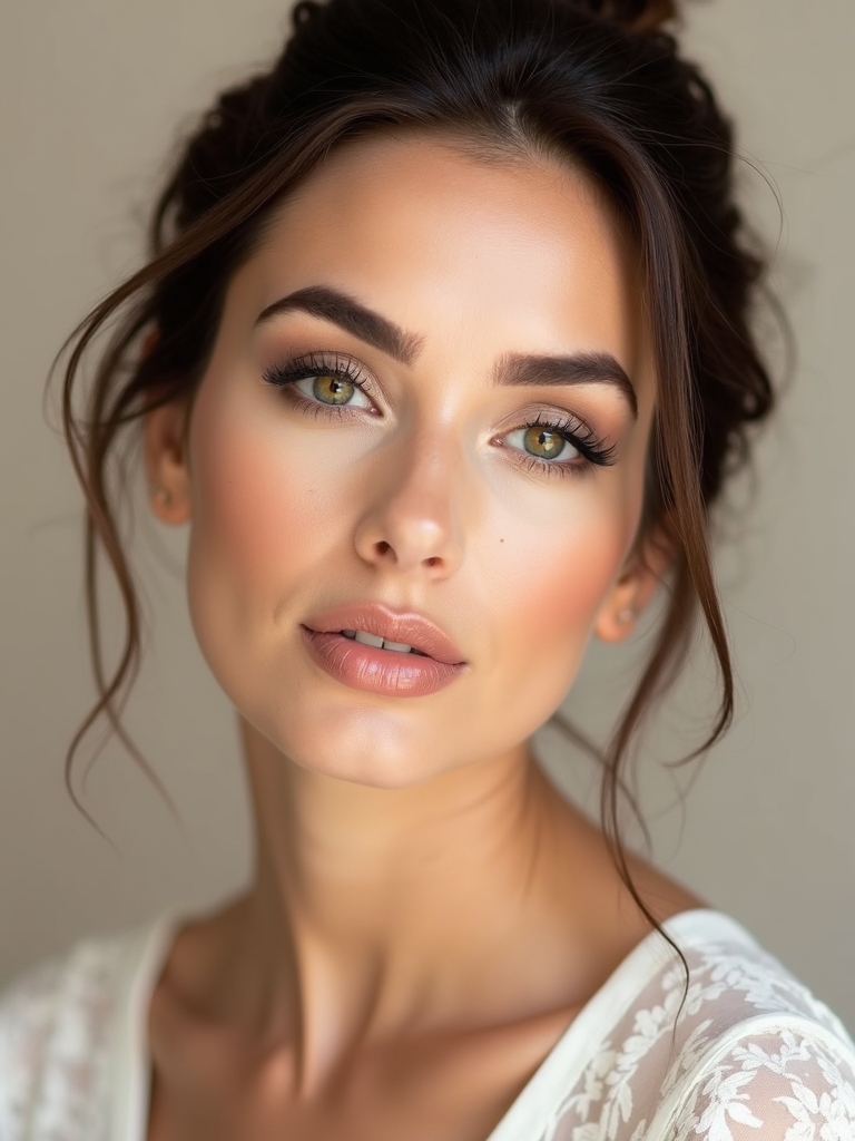 soft taupe romantic eyes