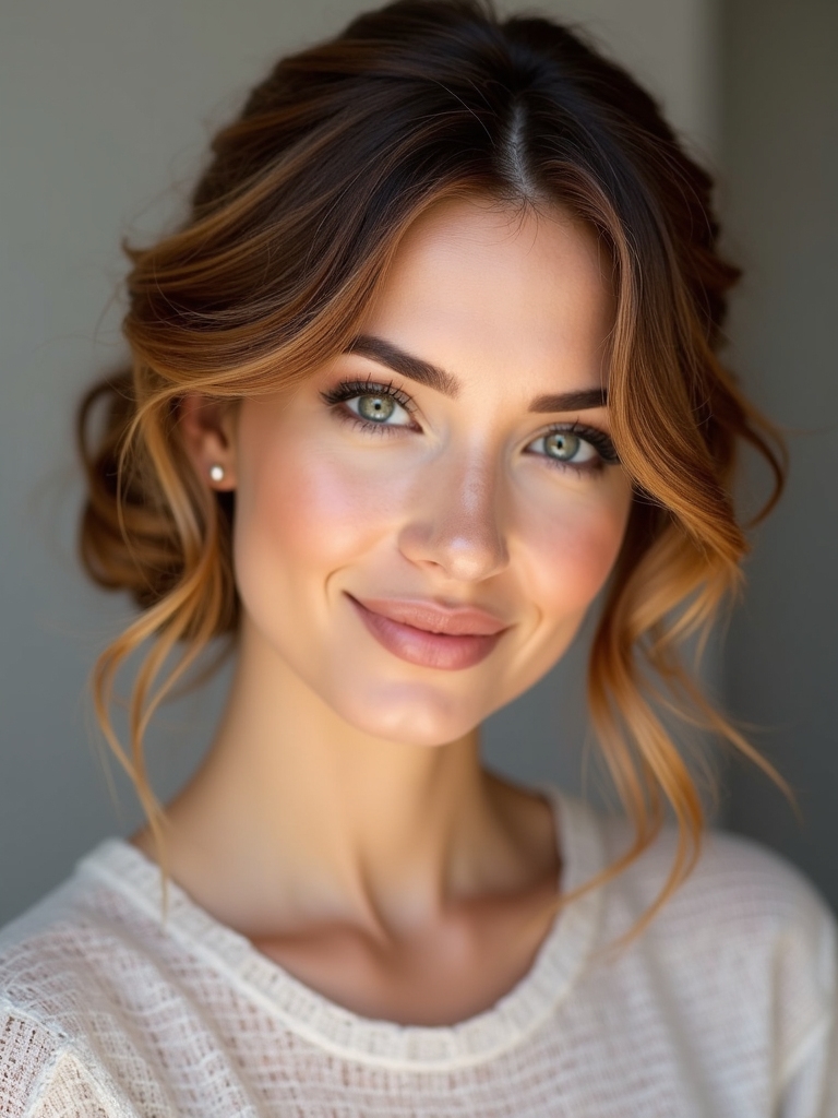 soft updos for elegance