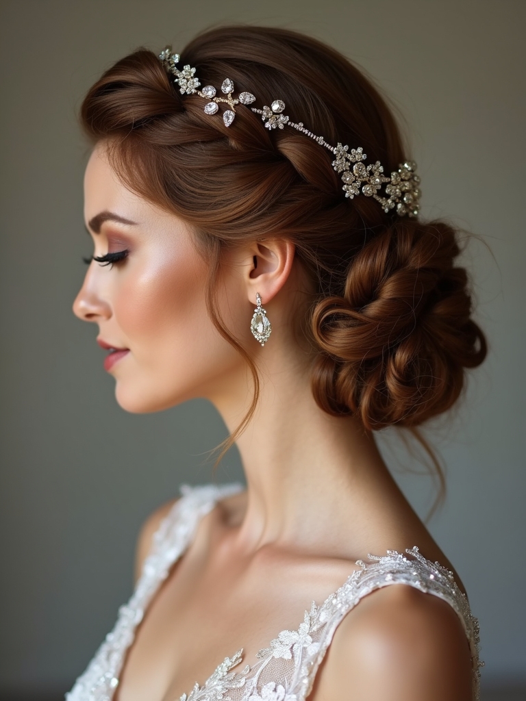 sparkling braids with accents