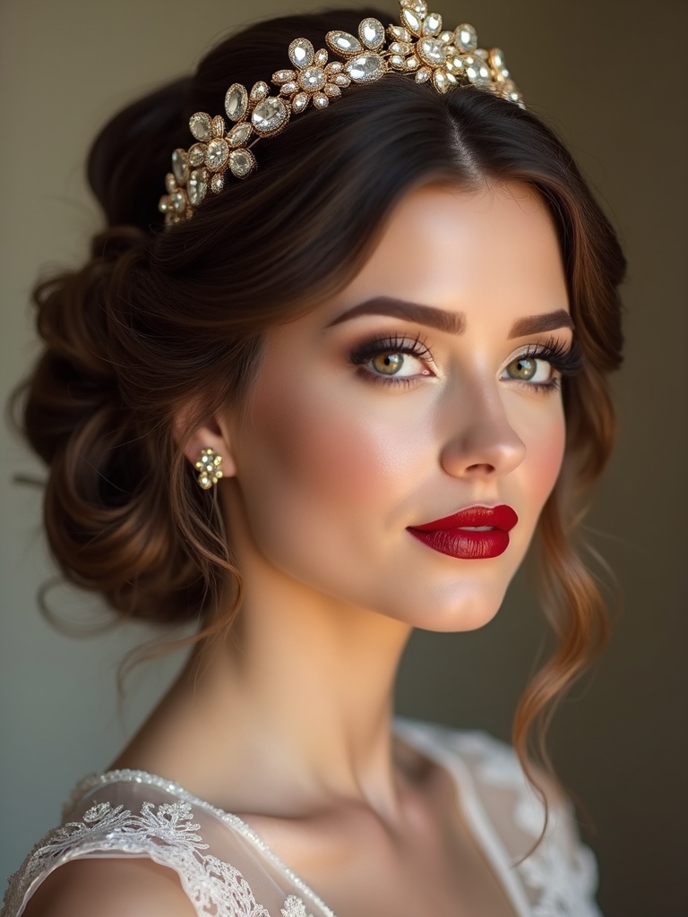 sparkling headbands for brides