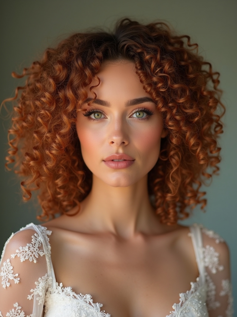 sparkling vintage ringlet elegance