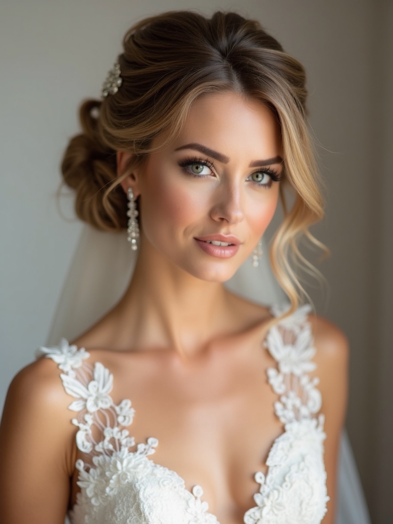 stunning bridal front hairstyles