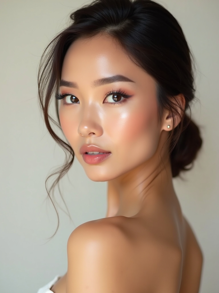 subtle shimmer for blue eyes