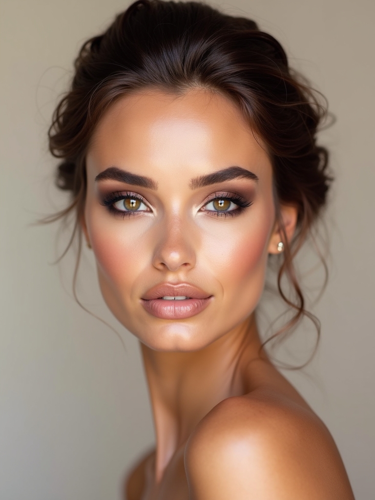 sultry bridesmaid smokey eyes
