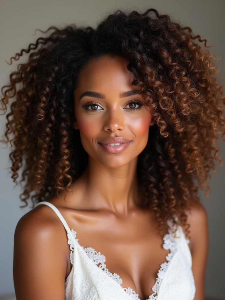 textured curly bridesmaid hairstyles