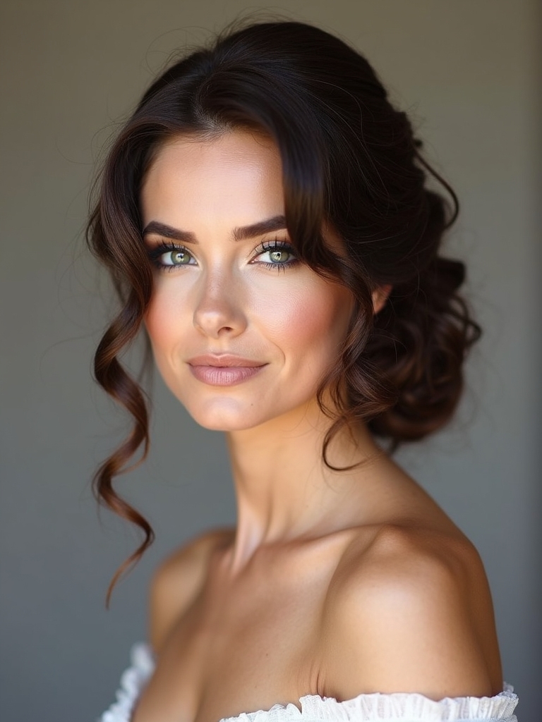 textured elegant chignon updo