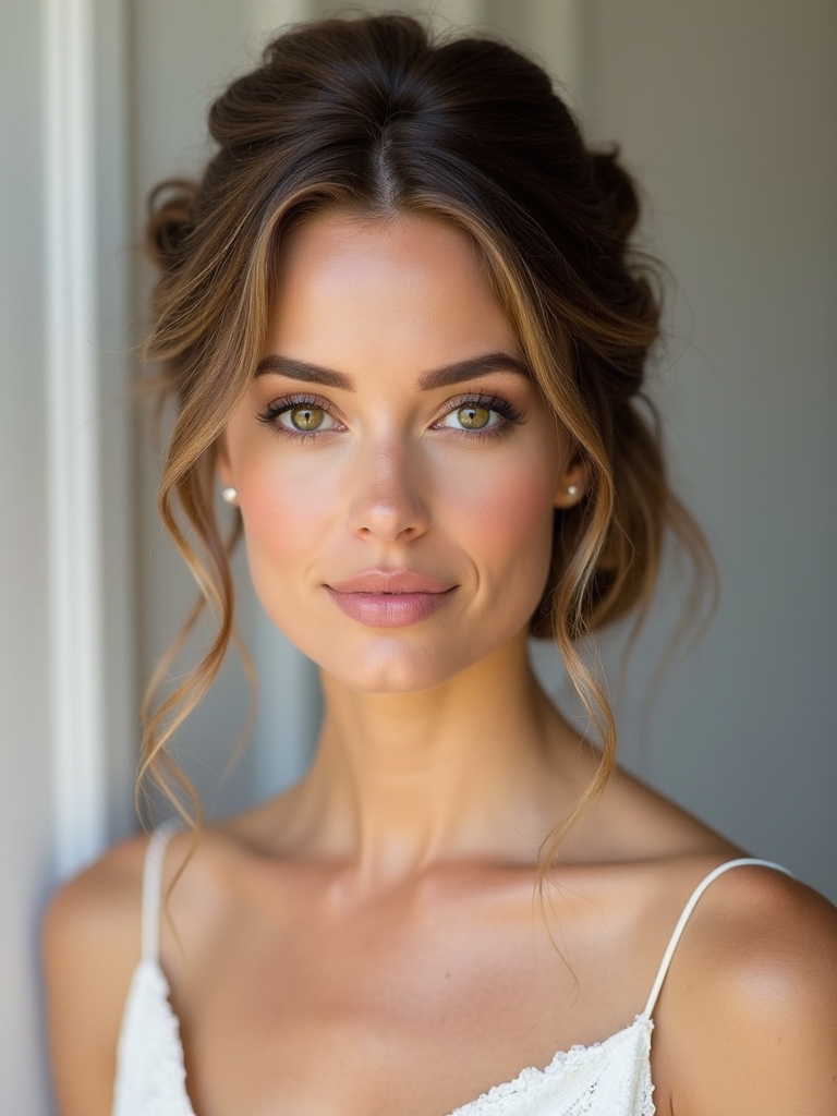 textured low loose bun