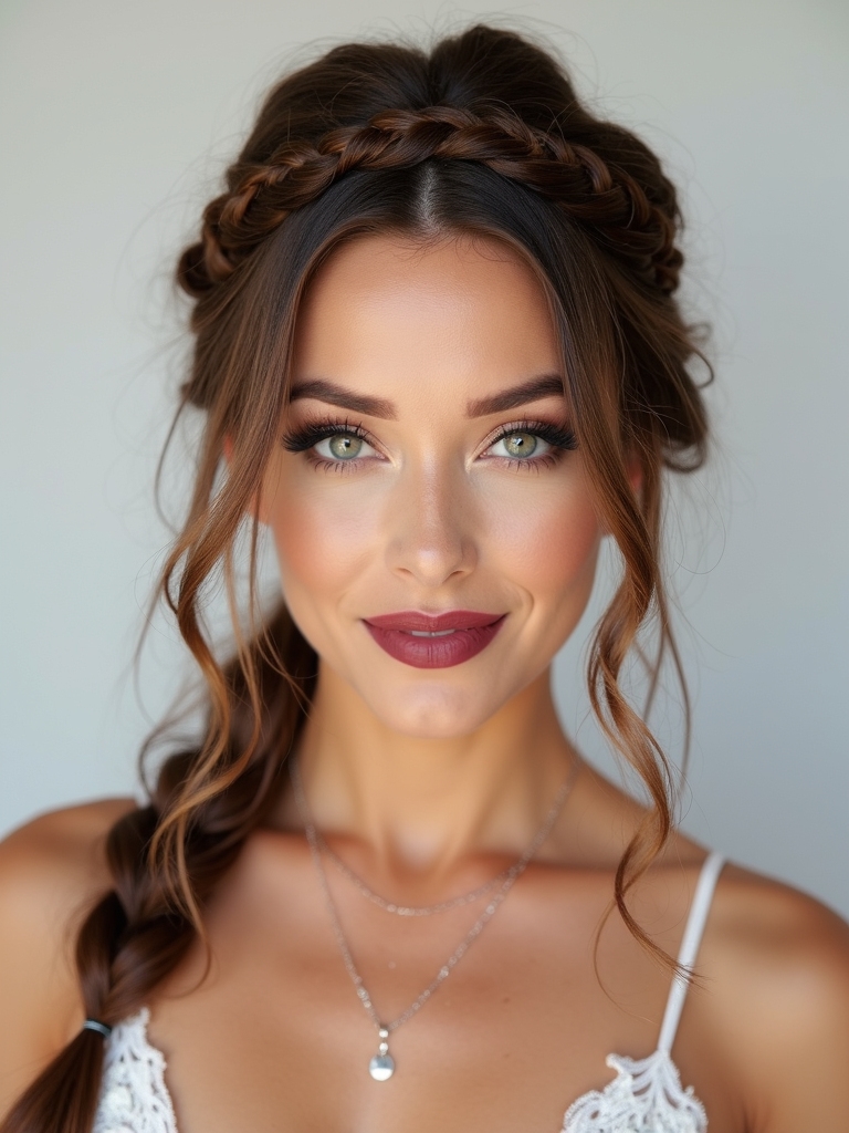 textured romantic fishtail braid