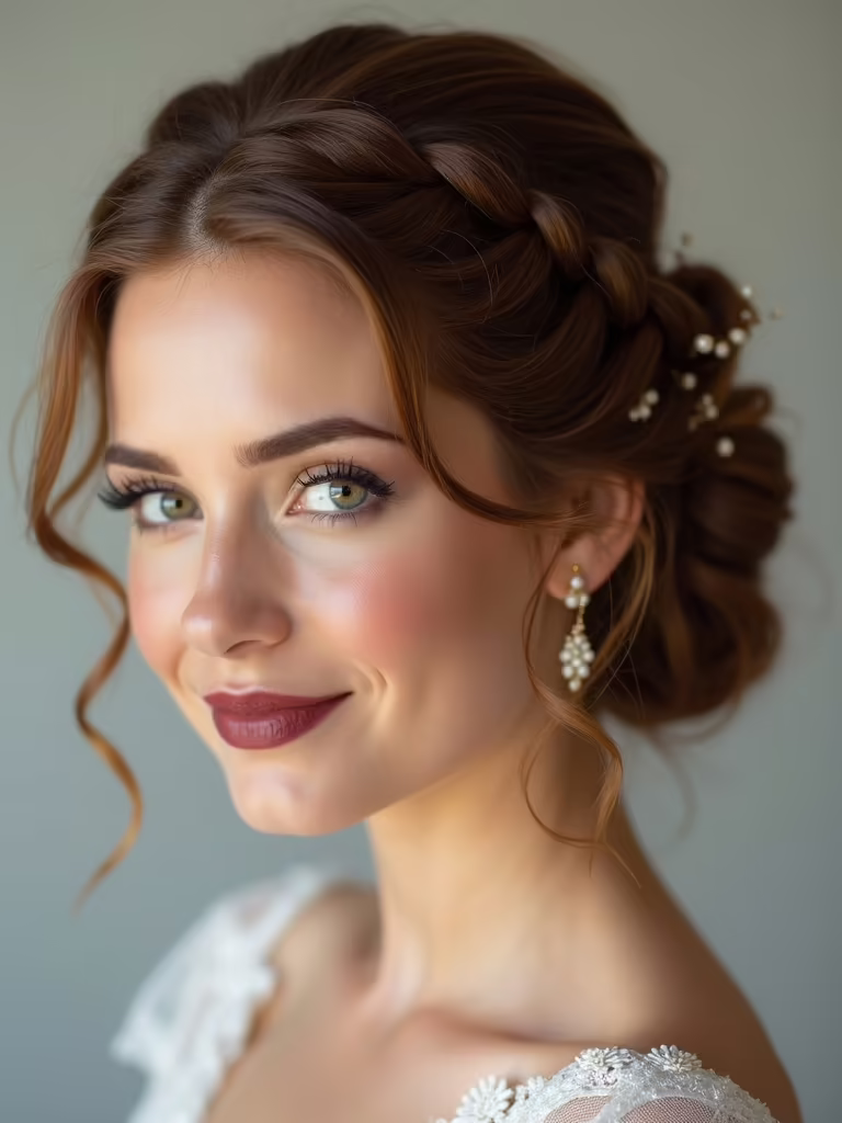 timeless braided updo elegance