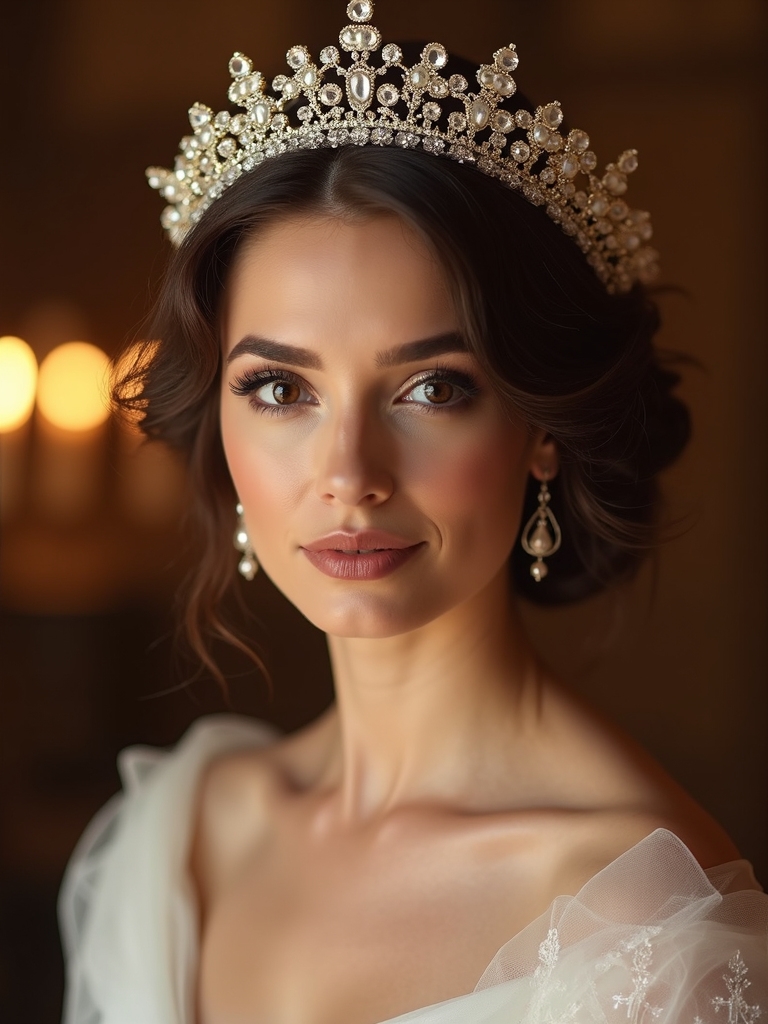 timeless bridal elegance crowned