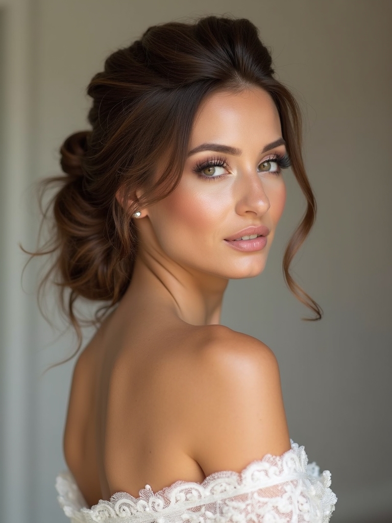 timeless bridal updo styles