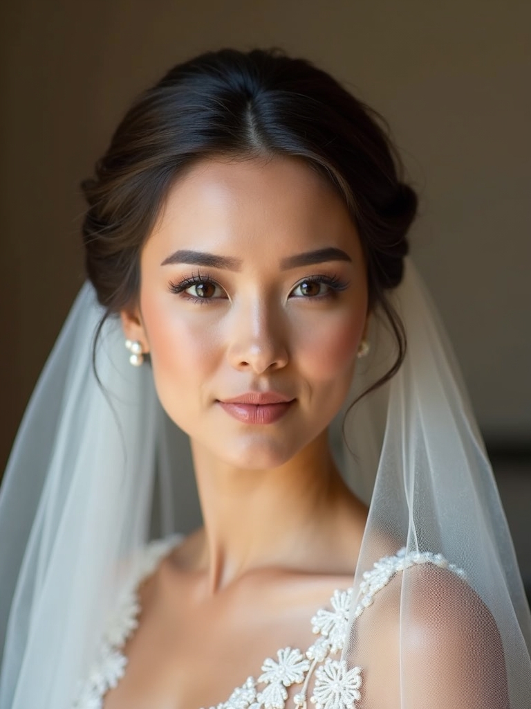 timeless chignon bridal elegance