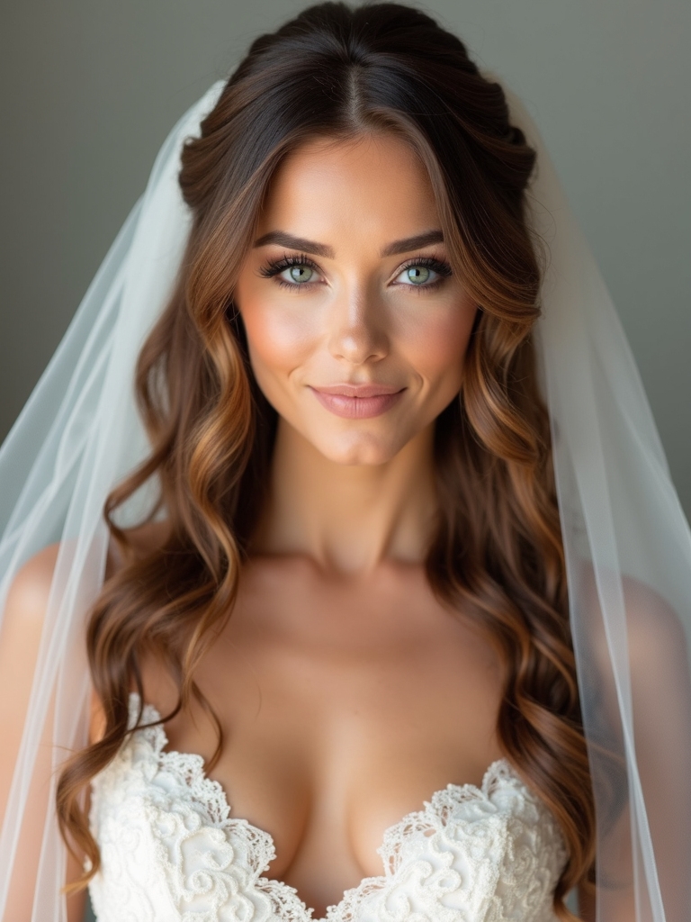 timeless curls with crown
