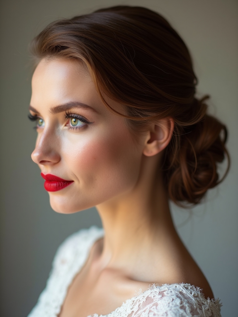 timeless elegant balanced hairstyle