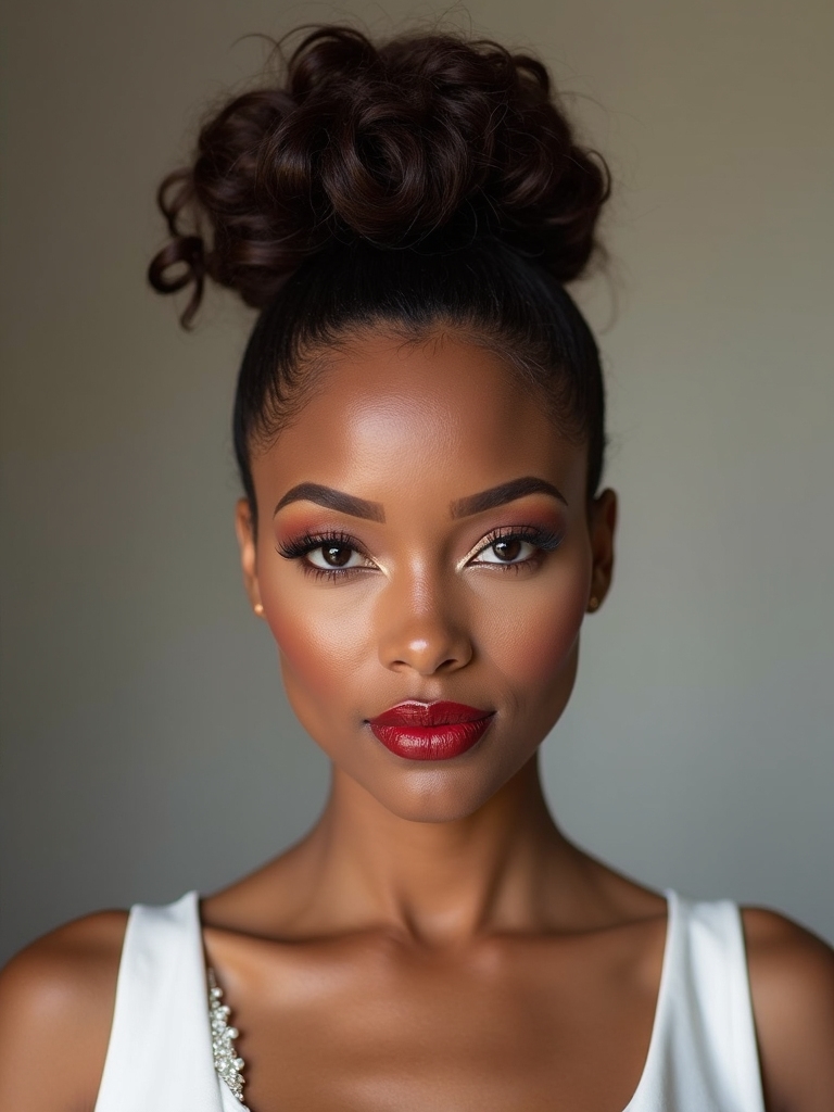 timeless elegant textured updo