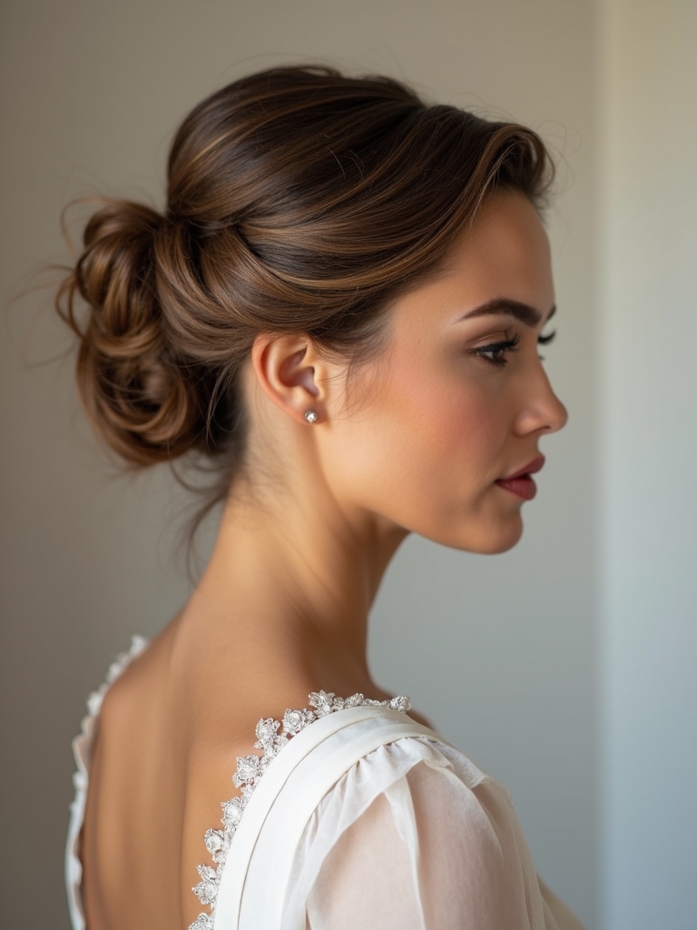 timeless engagement bun styles
