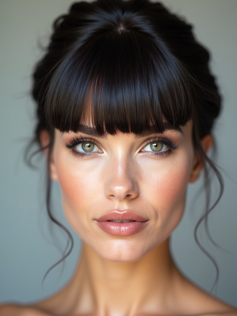 timeless glam updo style