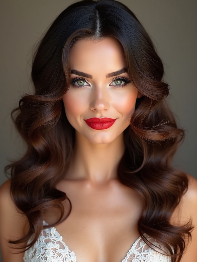 timeless glamorous wave hairstyle