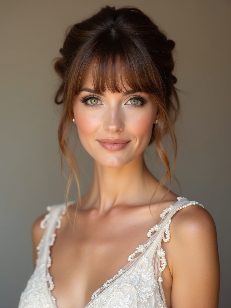 timeless low bun elegance