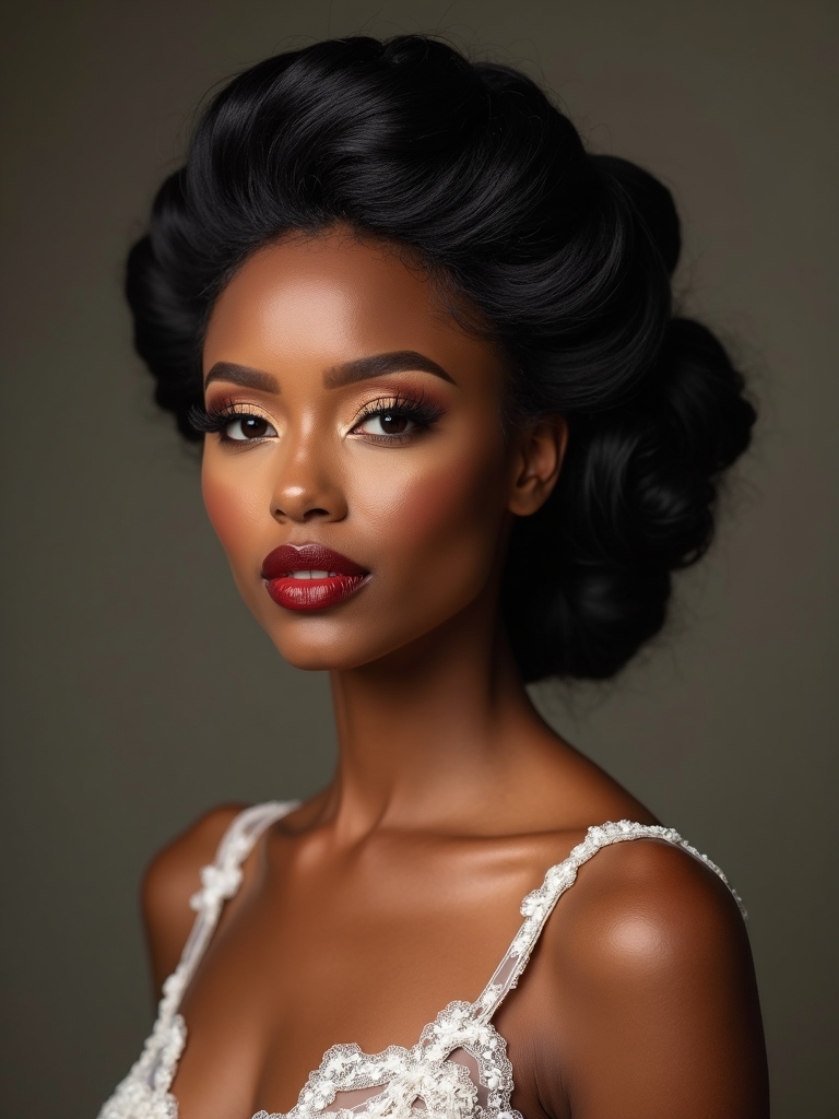 timeless low bun elegance