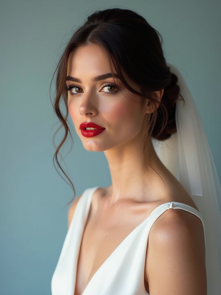 timeless low chignon elegance