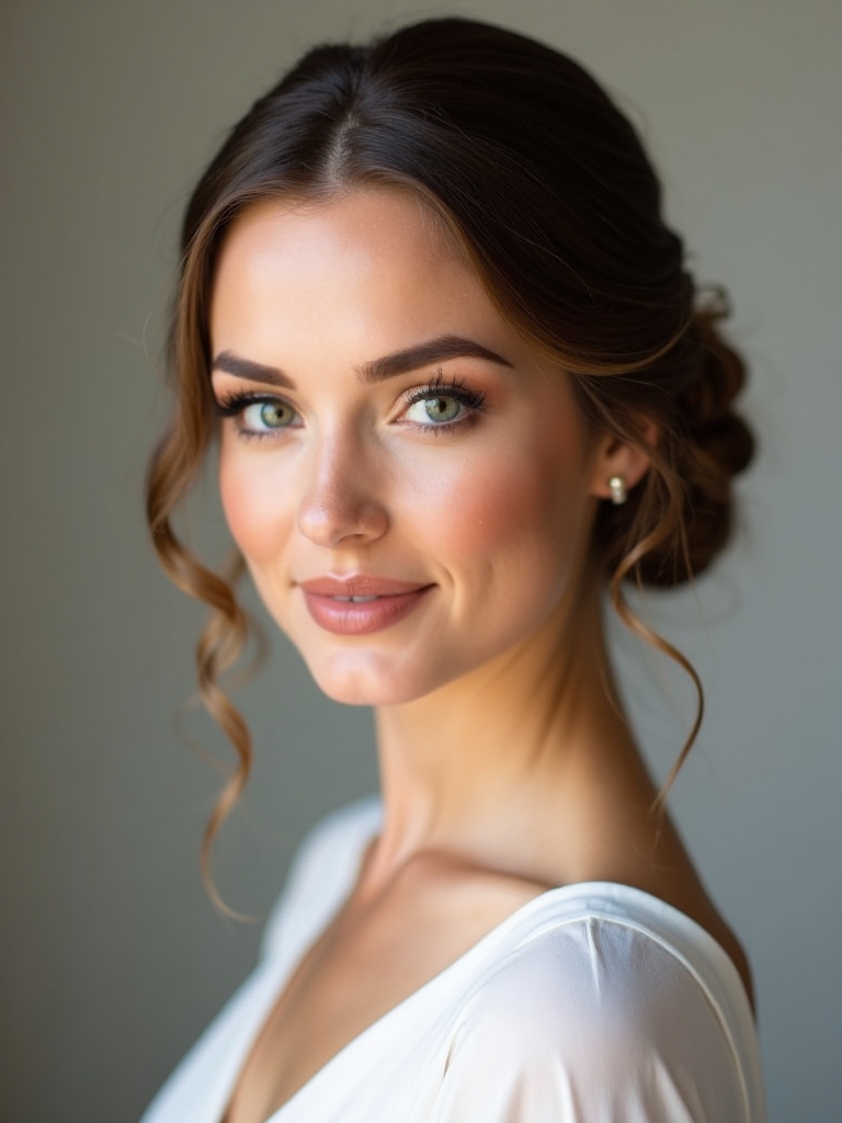 timeless polished bridal chignons