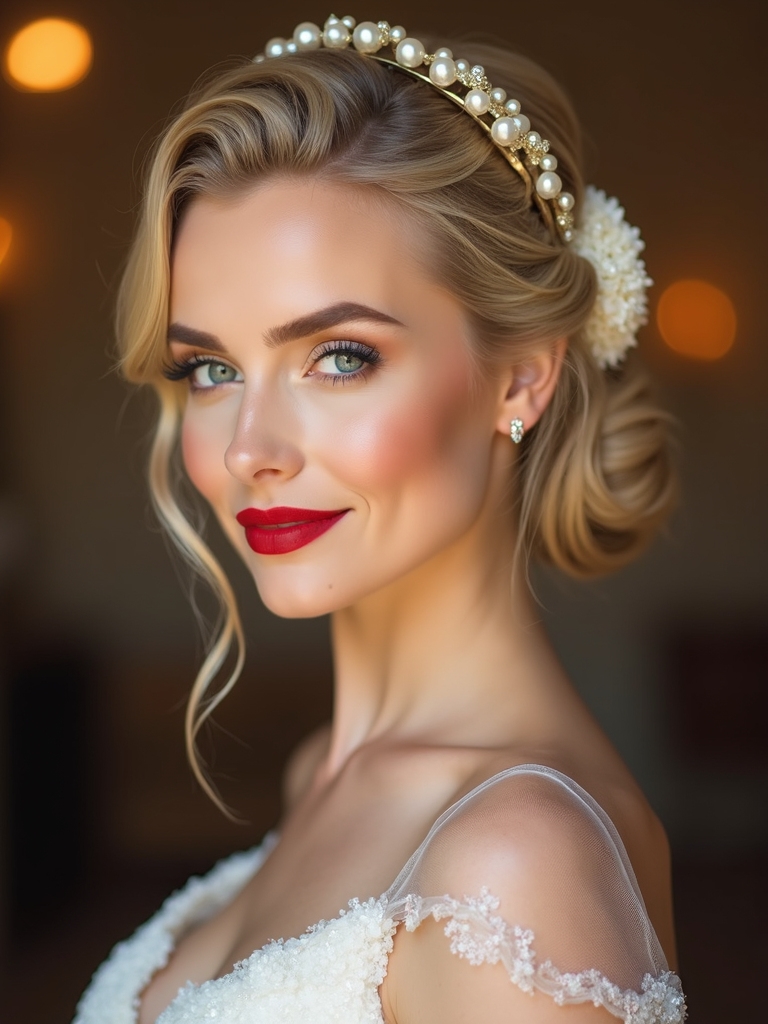 timeless romantic chignon hairstyle