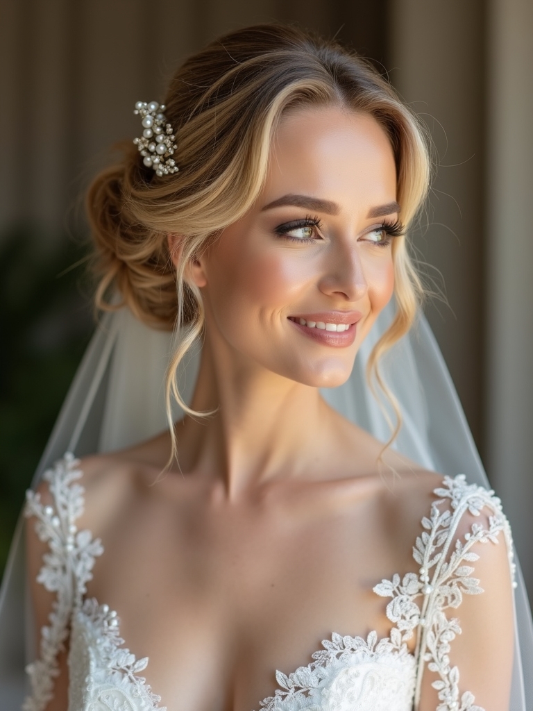 timeless romantic classic updo