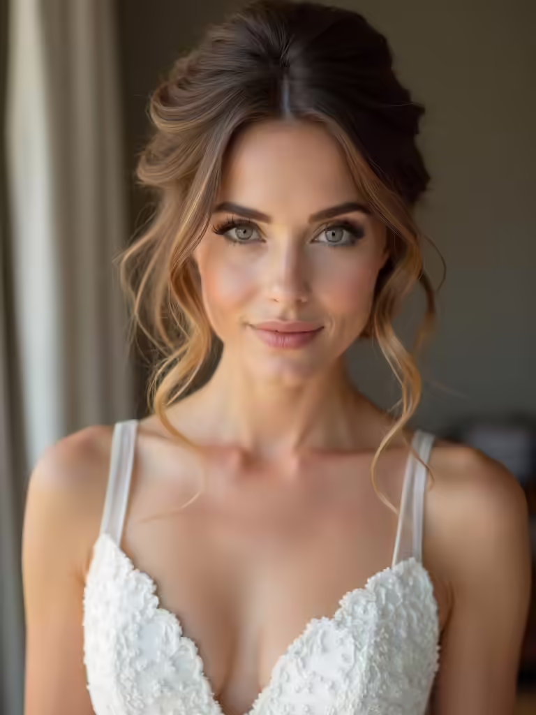 timeless updos with accessories