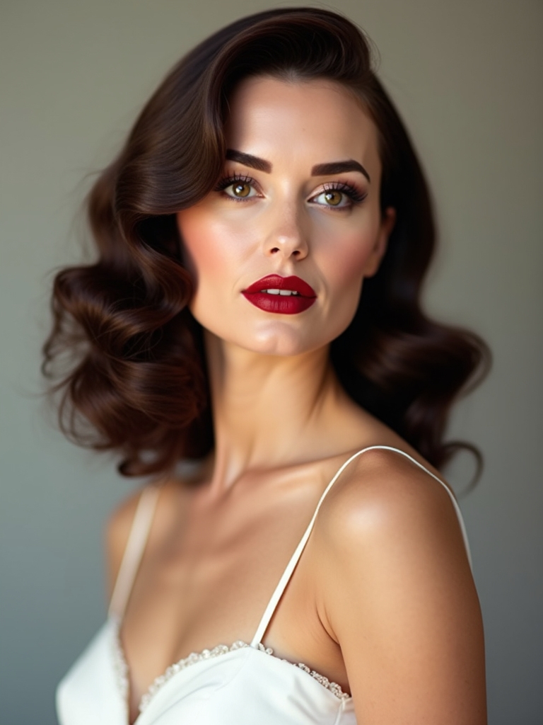 timeless vintage finger waves
