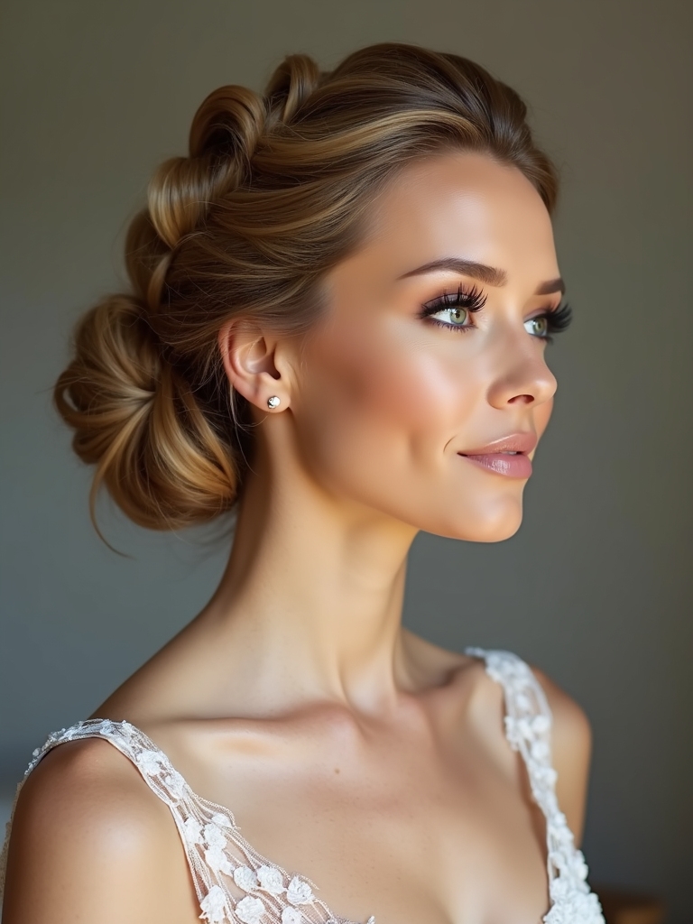 tucked twist updo elegance