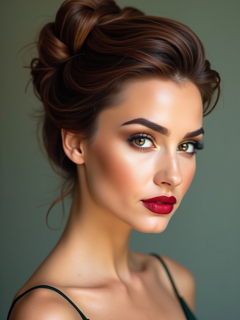 twisted updos for bridesmaids