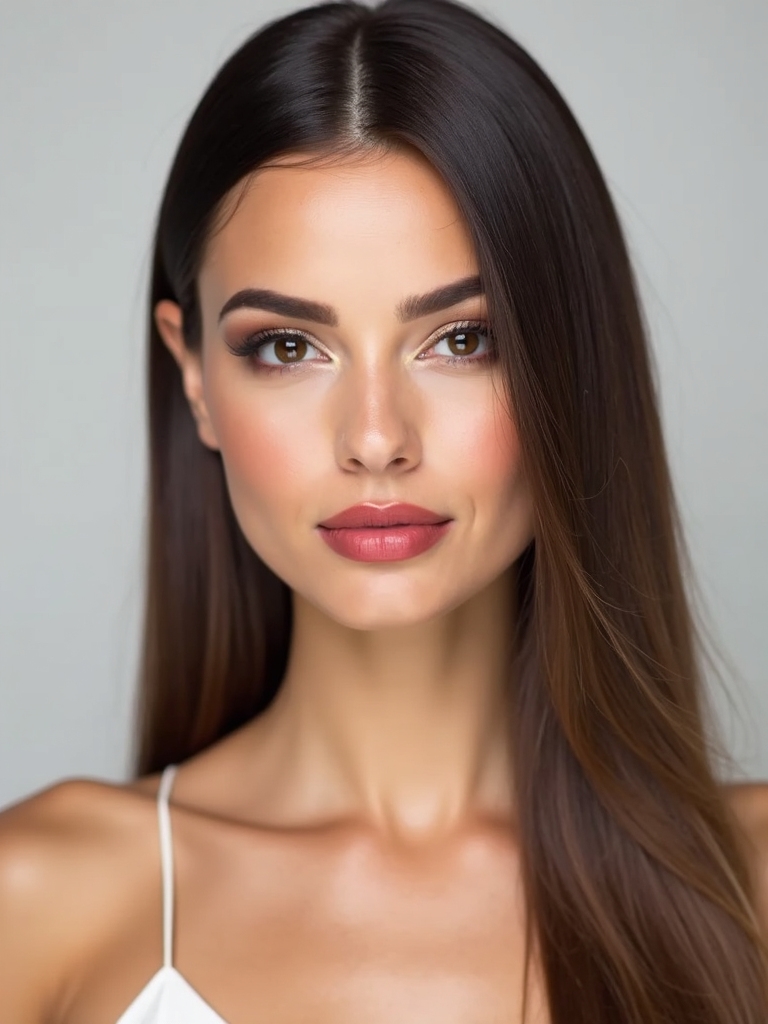 ultra smooth bridal hairstyle elegance