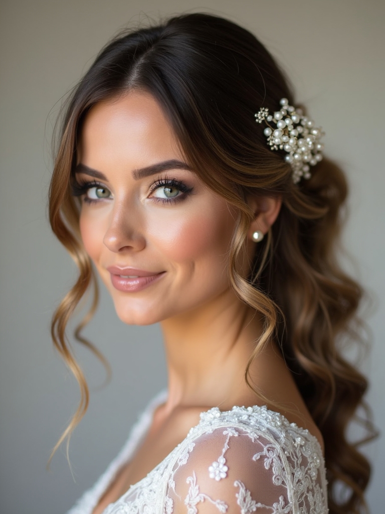 veil placement and accessories