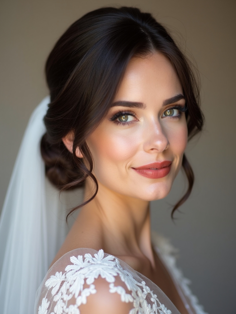 veil ready hairstyles for brides