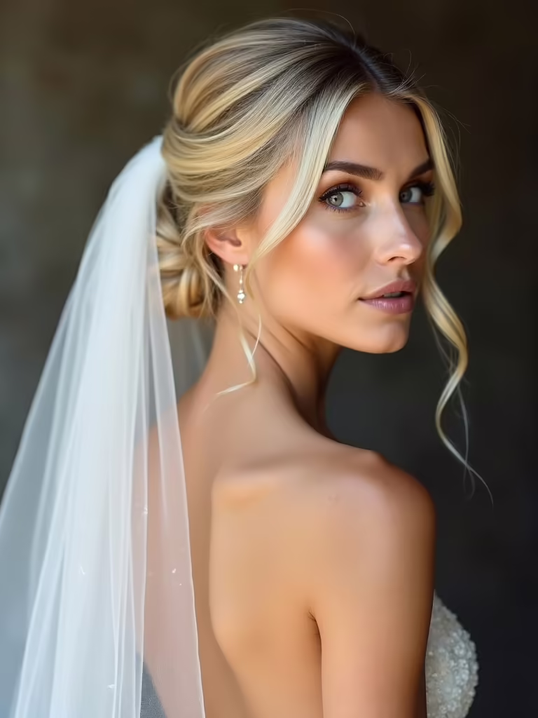 veils enhance elegant updos