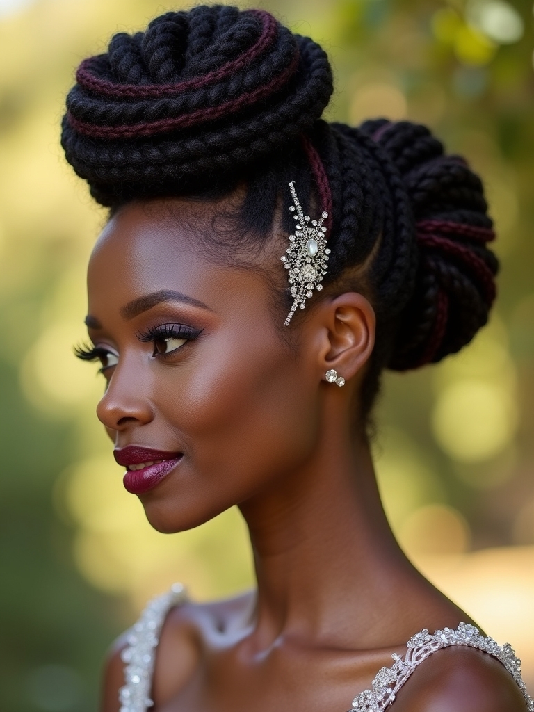 velvet jewel toned hair accessories