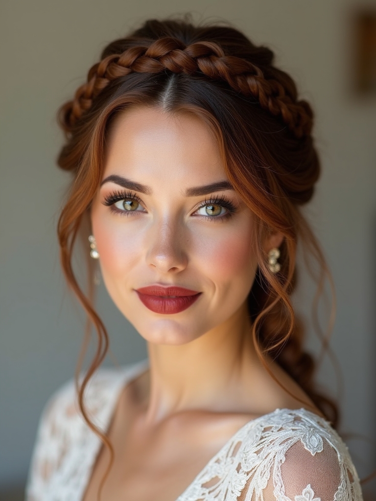 vintage braided romance updo