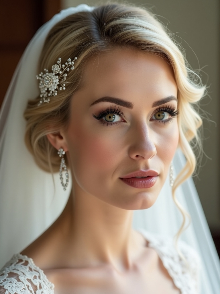 vintage chignons with elegance