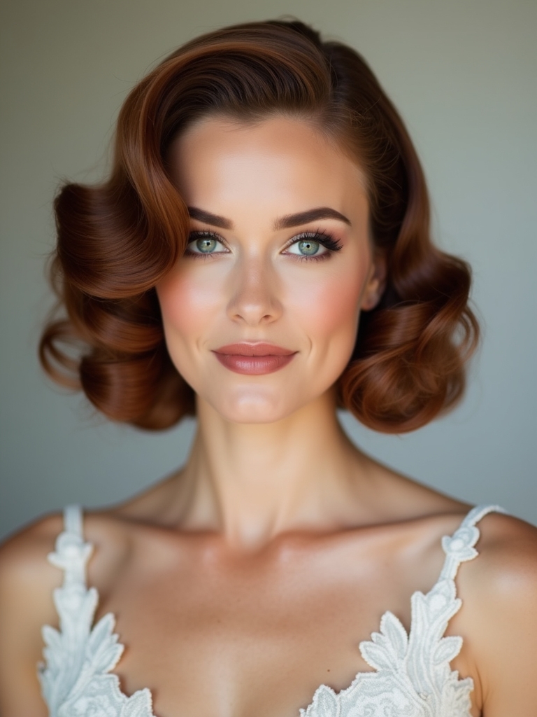 vintage curls for brides