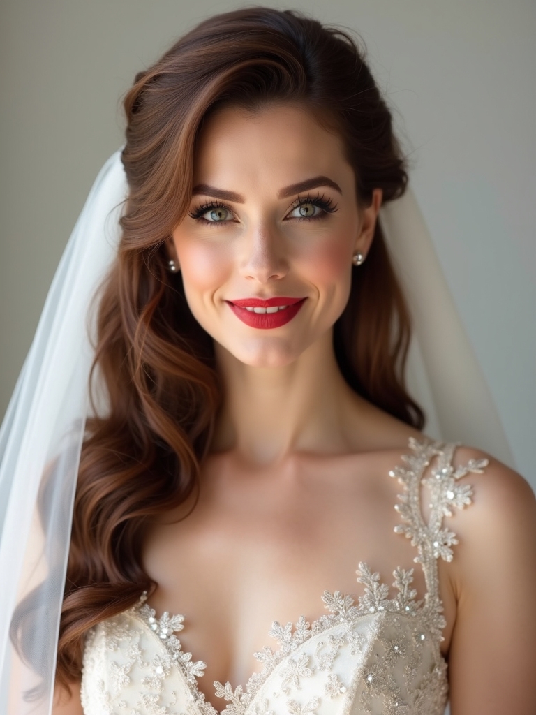 vintage elegance with veiling